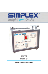 SWIFT-E/E+ Load Bank User Manual: Installation & Operation