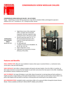 condenserless screw modular chillers