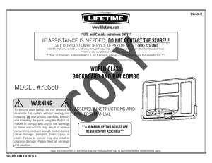 model #73650 warning backboard and rim combo