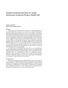 Enrollment University Physics (SCALE-UP)