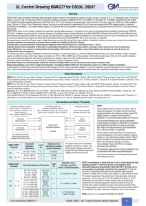 UL Control Drawing ISM0277 for D5036, D5037