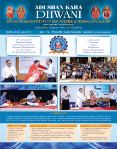 Newsletter - adi shankara
