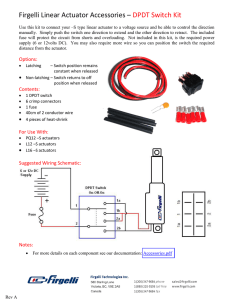 Firgelli Linear Actuator Accessories – DPDT Switch Kit