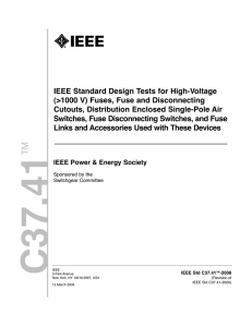 IEEE Std C37.41-2008, IEEE Standard Design Tests for High