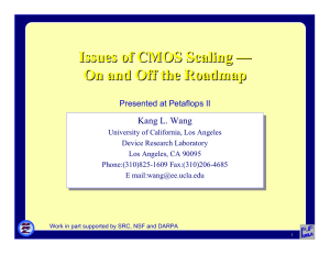 Issues of CMOS Scaling — On and Off the Roadmap Issues of