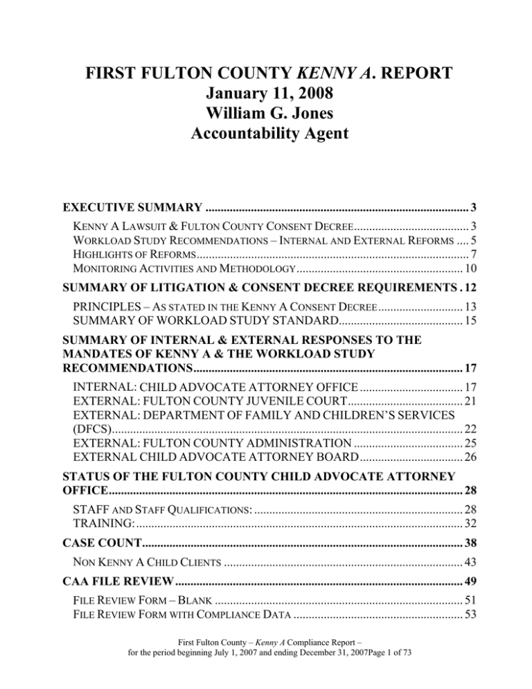 Fulton County First Period Monitoring Report