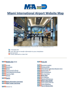 Miami International Airport Website Map