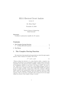 EE111 Electrical Circuit Analysis