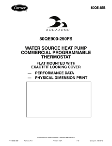 50qe900-250fs water source heat pump commercial programmable