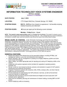 information technology voice systems engineer
