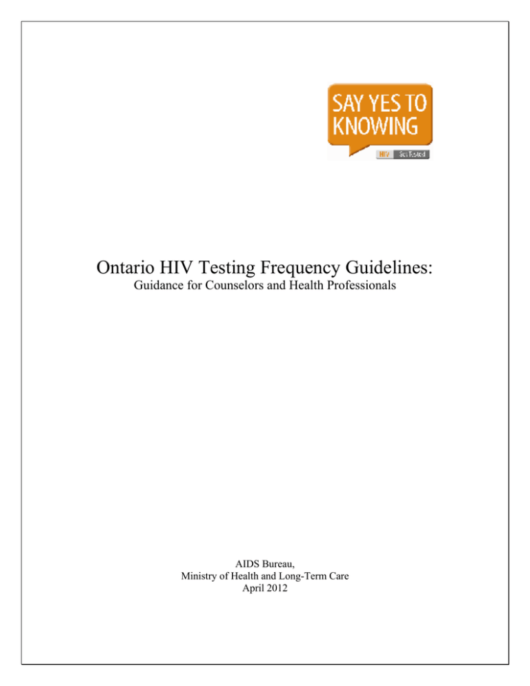 ontario-hiv-testing-frequency-guidelines