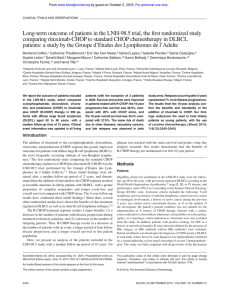 Long-term outcome of patients in the LNH-98.5 trial