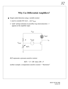Why Use Differential Amplifiers?