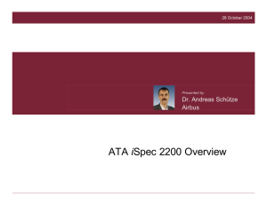 ATA iSpec 2200 Overview: Technical Data Specs
