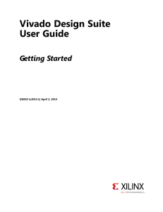 Vivado Design Suite User Guide: Getting Started