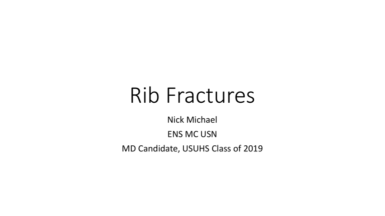 Rib fractures