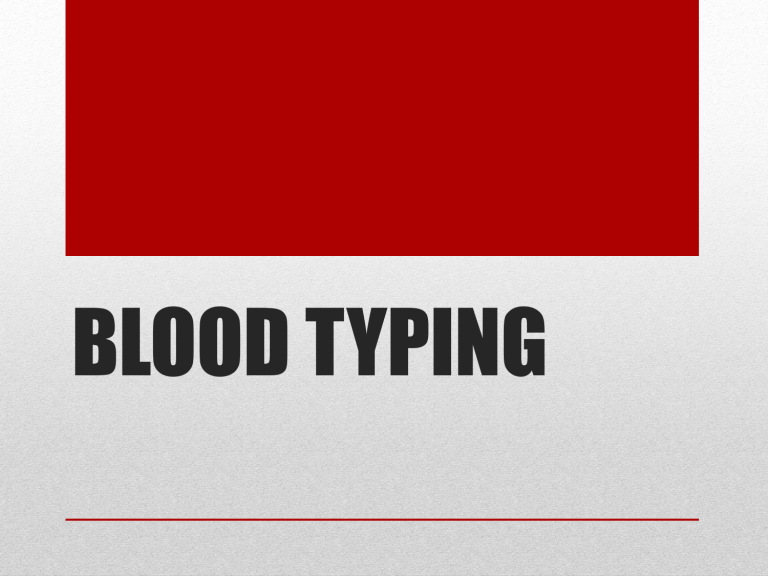 blood-typing