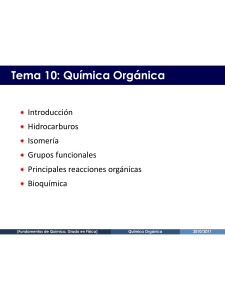 Química Orgánica: Introducción, Hidrocarburos, Isomería