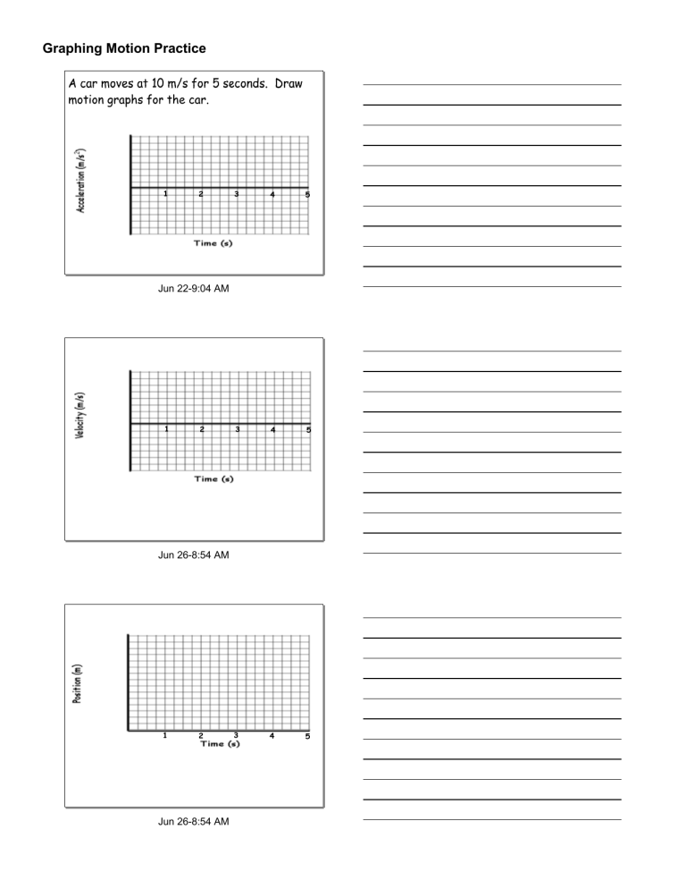 Graphing Motion Practice