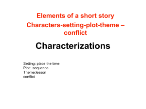 characterizations-lesson
