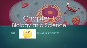 Bio as a Science ppt