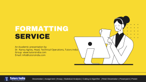 Dissertation & Manuscript Formatting Service