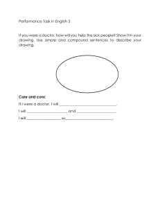 English 3 Performance Task: Doctor Drawing & Sentences