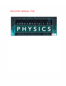 fundamentals of physics 9th edition solu
