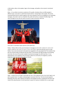 Coca-Cola Marketing Analysis: Ethos, Pathos, Logos