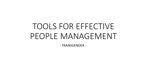 Transgender Inclusion: Effective People Management Tools