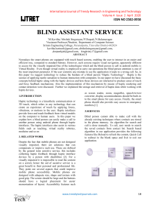 BLIND ASSISTANT SERVICE