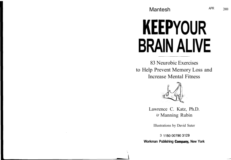 Keep Your Brain Alive 83 Neurobic Exercises To Help Prevent Memory Loss ...