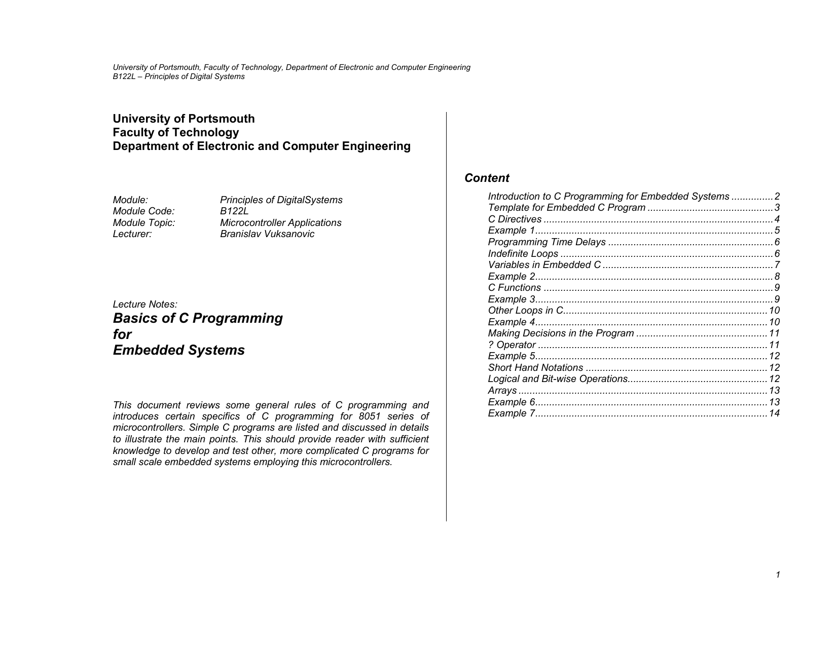 embedded c notes