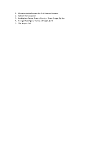 History & Geography Topics: Romans, Conqueror, Landmarks, Presidents