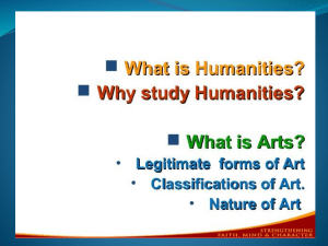 Humanities and Arts: Meaning, Scope, and Importance
