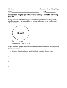 Living Things Characteristics Exit Ticket