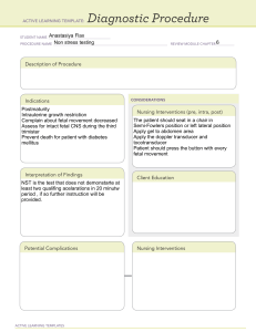 Non-Stress Test (NST) Active Learning Template