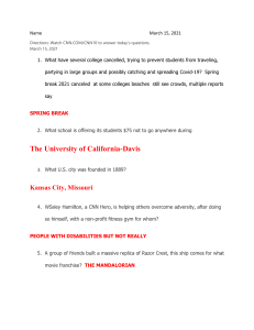 CNN10 Worksheet: March 15, 2021 - Current Events