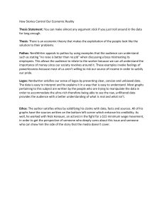 Economic Stories: Pathos, Logos, Ethos Analysis