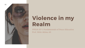 Violence in my Realm (by group)