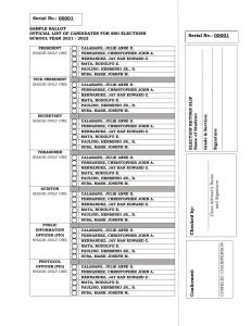 SSG Election Sample Ballot 2021-2022