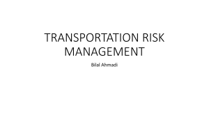Transportation Risk Management