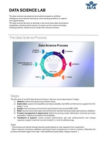 Data Science Process in Airline Industry