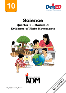 Evidence of Plate Movements: Science Module