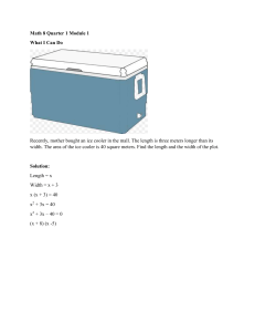 Math 8 Module: Solving Quadratic Equations