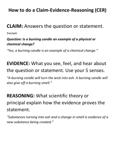 Claim-Evidence-Reasoning (CER) Guide