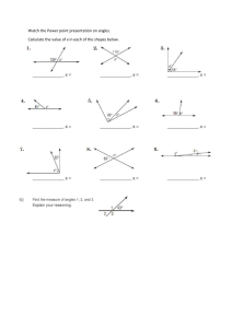 Angle Calculation Worksheet
