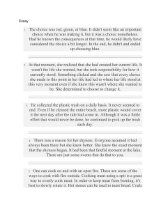 Essay on Choice, Responsibility, and Experience