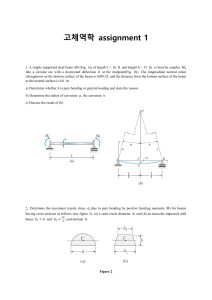 Solid Mechanics Assignment: Beam Bending & Stress Analysis