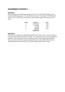 Portfolio Management Assignment: Beta & Required Returns